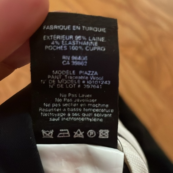 Theory - Navy wool trousers - Picture 4 of 4